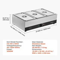 Mașină-de-topit-ciocolată-cu-3-cuve-12-2-kg-1200-W-baie-de-apă-oțel-inoxidabil-interval-de-temperatură-30-85-C