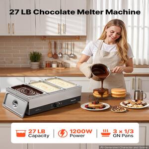 Mașină-de-topit-ciocolată-cu-3-cuve-12-2-kg-1200-W-baie-de-apă-oțel-inoxidabil-interval-de-temperatură-30-85-C