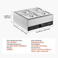 Mașină-pentru-topit-ciocolată-cu-4-cuve-8-2-kg-1200-W-baie-de-apă-oțel-inoxidabil-interval-de-temperatură-30-85-C