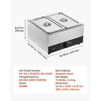 Mașină-de-topit-ciocolată-cu-2-cuve-8-2-kg-1200-W-baie-de-apă-oțel-inoxidabil-interval-de-temperatură-30-85-C