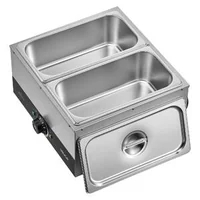 Mașină-de-topit-ciocolată-cu-2-cuve-8-2-kg-1200-W-baie-de-apă-oțel-inoxidabil-interval-de-temperatură-30-85-C