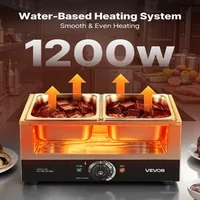 Mașină-de-topit-ciocolată-cu-2-cuve-8-2-kg-1200-W-baie-de-apă-oțel-inoxidabil-interval-de-temperatură-30-85-C