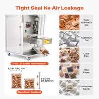 Mașină-de-dozare-și-sigilare-pachete-10-500-g-810-W-precizie-0-3-g-sigilare-pe-spate-folie-340-mm-oțel-inoxidabil-304