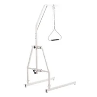 Trapez-pentru-pat-cu-clemă-și-suport-de-podea-oțel-Q195-lanț-reglabil-capacitate-de-113-kg-1050-x-730-x-1880-mm