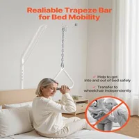 Trapez-pentru-pat-cu-clemă-și-suport-de-podea-oțel-Q195-lanț-reglabil-capacitate-de-113-kg-1050-x-730-x-1880-mm
