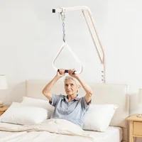 Trapez-pentru-pat-cu-cleme-și-lanț-metalic-oțel-Q195-capacitate-de-113-kg-dimensiuni-de-840-x-210-x-1550-mm