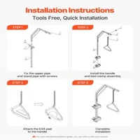 Trapez-pentru-pat-cu-cleme-și-lanț-metalic-oțel-Q195-capacitate-de-113-kg-dimensiuni-de-840-x-210-x-1550-mm