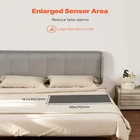 Sistem-de-alarmă-fără-fir-pentru-pat-cu-covoraș-cu-senzor-de-35-6-x-76-2-cm-și-pager-rază-de-91-m-pentru-vârstnici
