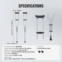 Cârje-axilare-13-trepte-de-înălțime-pentru-statură-120-200-cm-capacitate-portantă-136-kg-din-aluminiu-set-2-buc