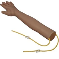 Set-de-puncție-venoasă-cu-braț-de-antrenament-ton-închis-al-pielii-stativ-metalic-40-5-68-5-cm-braț-55-cm-cu-geantă-și-accesorii-complete
