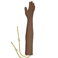 Set-de-puncție-venoasă-cu-braț-de-antrenament-ton-închis-al-pielii-stativ-metalic-40-5-68-5-cm-braț-55-cm-cu-geantă-și-accesorii-complete