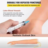 Set-de-puncție-venoasă-cu-braț-de-antrenament-55-x-11-x-8-cm-vase-de-sânge-din-latex-stativ-din-oțel-40-70-cm-cu-geantă