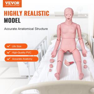 Manechin-pentru-îngrijiri-medicale-feminin-mărime-naturală-1530-x-450-x-210-mm-PVC-cu-trusă-pentru-injecții-și-articulații-mobile