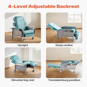 Fotoliu-geriatric-cu-4-poziții-de-înclinare-poziție-Trendelenburg-2-măsuțe-mobile-și-4-roți-capacitate-de-încărcare-113-kg-94-x-79-x-128-cm