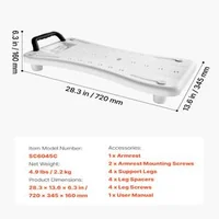 Bancă-pentru-cadă-cu-mâner-720-x-345-x-160-mm-pentru-căzi-cu-lățimea-41-62-cm-capacitate-portantă-150-kg-cu-spătar-și-picioare-reglabile