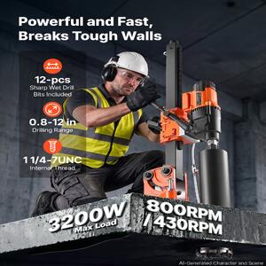Mașină-diamantată-pentru-găurire-cu-carotă-20-305-mm-3000-W-max-3500-W-1000-550-rpm-12-carotie-stativ-înclinat-pe-roți