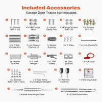 Acționare-pentru-ușă-de-garaj-600-N-acționare-cu-curea-motor-DC-șină-în-4-segmente-două-telecomenzi-iluminare-LED