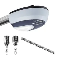 Acționare-pentru-ușă-de-garaj-600-N-acționare-cu-lanț-motor-DC-șină-cu-4-secțiuni-două-telecomenzi-iluminare-LED