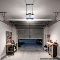 Acționare-pentru-ușă-de-garaj-600-N-acționare-cu-lanț-motor-DC-șină-cu-4-secțiuni-două-telecomenzi-iluminare-LED