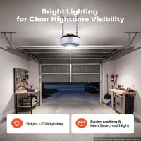 Acționare-pentru-ușă-de-garaj-600-N-acționare-cu-lanț-motor-DC-șină-cu-4-secțiuni-două-telecomenzi-iluminare-LED