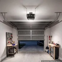 Acționare-pentru-ușă-de-garaj-1000-N-acționare-cu-curea-motor-DC-șină-în-4-secțiuni-două-telecomenzi-iluminare-LED