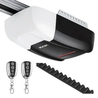 Acționare-pentru-ușă-de-garaj-1000-N-acționare-cu-curea-motor-DC-șină-în-4-secțiuni-două-telecomenzi-iluminare-LED