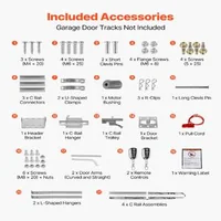 Acționare-pentru-ușă-de-garaj-1000-N-acționare-cu-lanț-motor-DC-șină-în-4-secțiuni-2-telecomenzi-iluminare-LED