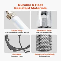 Set-de-reparație-pentru-bujie-de-încălzire-8V-cu-2-garnituri-și-cu-plasă-pulverizatoare-pentru-încălzitor-diesel-de-2kW-5kW-8kW