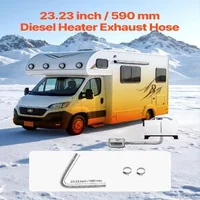Furtun-flexibil-de-evacuare-pentru-încălzitor-diesel-600-mm-oțel-inoxidabil-Φ25-mm-2-coliere-pentru-2KW-5KW-8KW