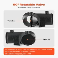 Set-conducte-de-aer-și-duze-de-75-mm-pentru-încălzitor-diesel-conector-în-Y-2-furtunuri-2-adaptoare-4-coliere-2KW-5KW-8KW