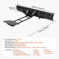 Lamă-de-zăpadă-pentru-ATV-UTV-cu-lățime-reglabilă-1092-1524-mm-oțel-carbon-Q235A-3-variante-de-montaj