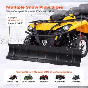 Lamă-de-zăpadă-pentru-ATV-UTV-cu-lățime-reglabilă-1092-1524-mm-oțel-carbon-Q235A-3-variante-de-montaj