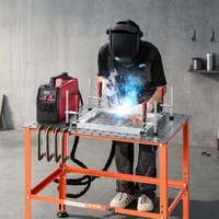 Masă-de-sudură-910-x-610-mm-capacitate-portantă-363-kg-oțel-Q235-orificii-pentru-cleme-16-mm-patru-picioare