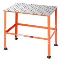 Masă-de-sudură-910-x-610-mm-capacitate-portantă-363-kg-oțel-Q235-orificii-pentru-cleme-16-mm-patru-picioare