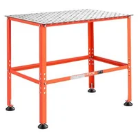 Masă-de-sudură-910-x-610-mm-capacitate-portantă-363-kg-oțel-Q235-orificii-pentru-cleme-16-mm-patru-picioare