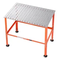 Masă-de-sudură-910-x-610-mm-capacitate-portantă-363-kg-oțel-Q235-orificii-pentru-cleme-16-mm-patru-picioare