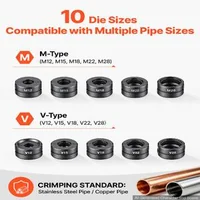 Presă-hidraulică-pentru-țevi-cu-10-bacuri-M12-M28-și-V12-V28-cu-cap-rotativ-la-360-aliaj-de-aluminiu-cu-geantă