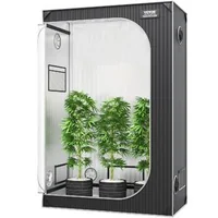 Cort-pentru-cultivare-hidroponică-122-x-61-x-183-cm-Oxford-2000D-căptușeală-din-folie-Milar-100-reflectorizantă-fereastră-tavă-și-husă
