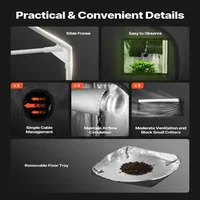 Set-pentru-cultivarea-plantelor-60x60x180-cm-cort-cu-lampă-LED-100-W-spectru-complet-și-ventilație-452-m³-h-milar-600D