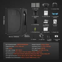 Set-pentru-cultivarea-plantelor-100x100x200-cm-cort-cu-lampă-LED-320-W-spectru-complet-și-ventilație-de-198-m³-h-milar-600D