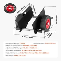 Cărucior-tip-panou-cu-braț-de-prindere-reglabil-sarcină-453-6-kg-două-roți-de-cauciuc-de-250-mm-pentru-gips-carton-uși-saltele-și-plăci-din-oțel