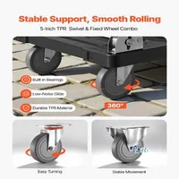 Cărucior-platformă-pliabilă-453-59-kg-platformă-895-x-595-mm-roți-pivotante-127-mm-înălțime-pliată-290-mm
