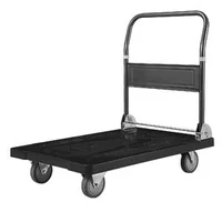 Cărucior-platformă-pliabilă-453-59-kg-platformă-895-x-595-mm-roți-pivotante-127-mm-înălțime-pliată-290-mm