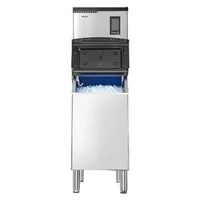 Generator-profesional-de-gheață-136-kg-24-h-cu-buncăr-136-kg-132-forme-pentru-gheață-ecran-tactil-autocurățare-pentru-bar-și-restaurant
