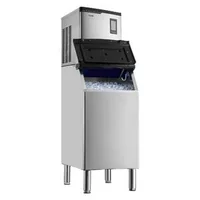 Generator-profesional-de-gheață-136-kg-24-h-cu-buncăr-136-kg-132-forme-pentru-gheață-ecran-tactil-autocurățare-pentru-bar-și-restaurant