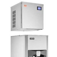 Generator-profesional-de-gheață-163-kg-24-h-cu-dozare-automată-9-kg-min-buncăr-80-kg-156-forme-panou-8-9-cm-autopurățare