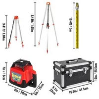 Nivel-de-nivelment-laser-rotativ-500-m-rază-verde-532-nm-kit-cu-trepied-și-riglă-de-5-m-receptor-telecomandă-și-geantă