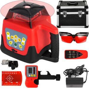 Nivela-laser-rotativă-cu-rază-de-250-m-rază-roșie-635-nm-cu-receptor-telecomandă-și-geantă-fără-trepied-cu-auto-nivelare-5