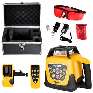 Nivelator-laser-rotativ-set-fără-trepied-fascicul-roșu-635-nm-rază-de-acțiune-300-m-cu-receptor-0-600-rpm-auto-nivelare-3-IP54