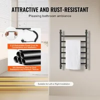 Suport-electric-de-uscare-încălzit-pentru-prosoape-cu-șase-bare-610-x-500-x-102-mm-negru-afișaj-LED-5-trepte-50-70-C-temporizator-1-8-h-IPX5